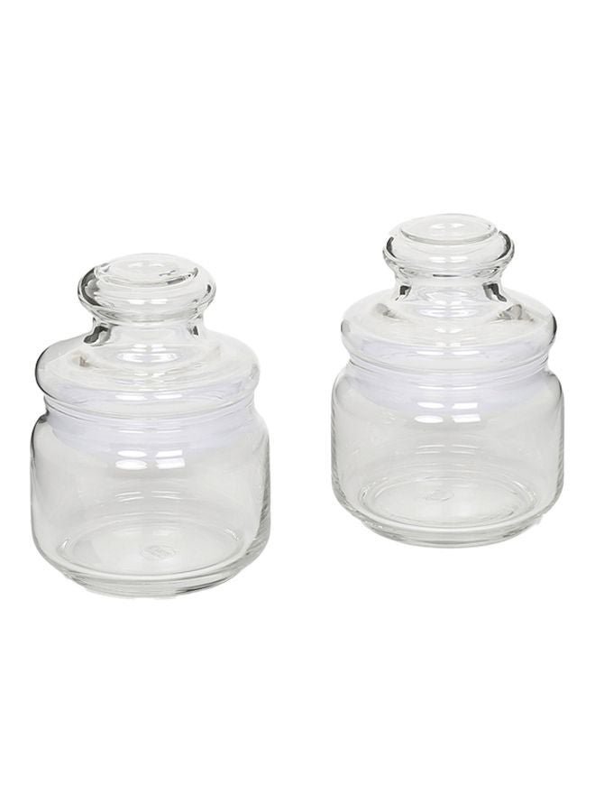 Ocean 2 Piece Glass Storage Pop Jar with Lid, 325ml Capacity - Clear - Image 2